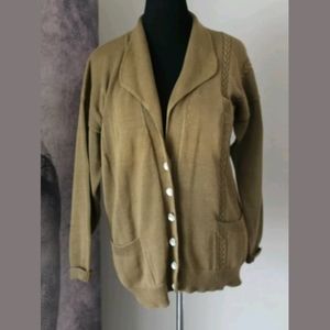 Nan Hadden‎ Womens sz Large Woolies Handknit 100% C